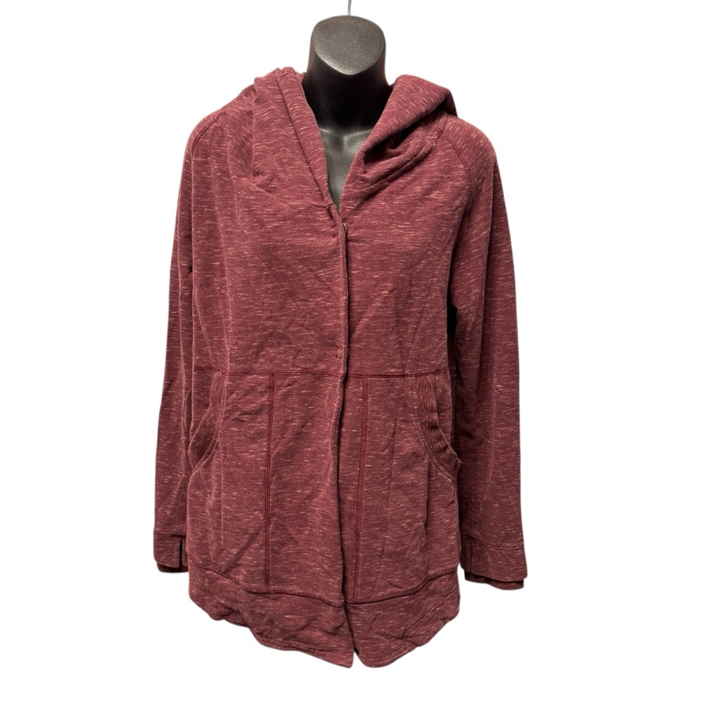 Lululemon Rust Berry Find Your Centre Wrap Hoodie Jacket Size 4 Sporty Comfy